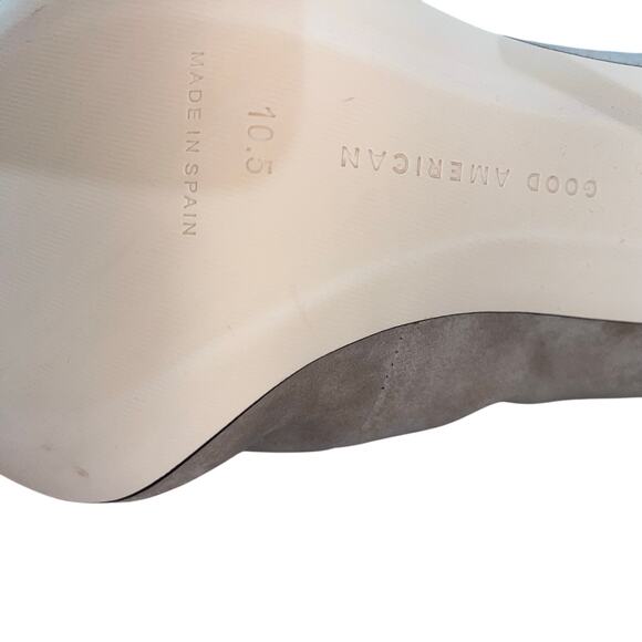 New Good American Suede Heel Boots – Women’s 10.5 - Picture 2 of 5